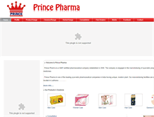 Tablet Screenshot of princepharmaonline.com